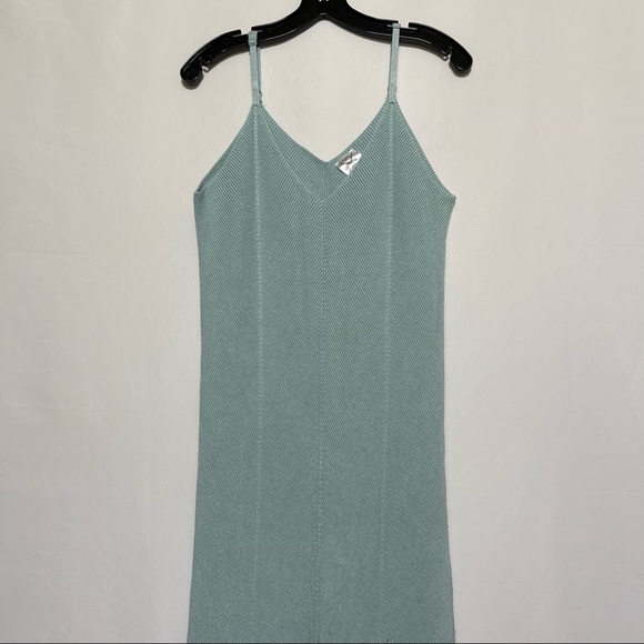 Freshman Dresses & Skirts - NWOT Freshman 1996 knit crochet baby blue summer slip on dress